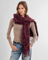 Katie Loxton Mauve & Cherry Leopard Printed Blanket Scarf