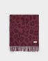 Katie Loxton Mauve & Cherry Leopard Printed Blanket Scarf