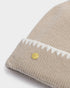 Katie Loxton Taupe Whipstitch Pom Pom Knitted Hat