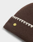 Katie Loxton Chocolate Whipstitch Pom Pom Knitted Hat