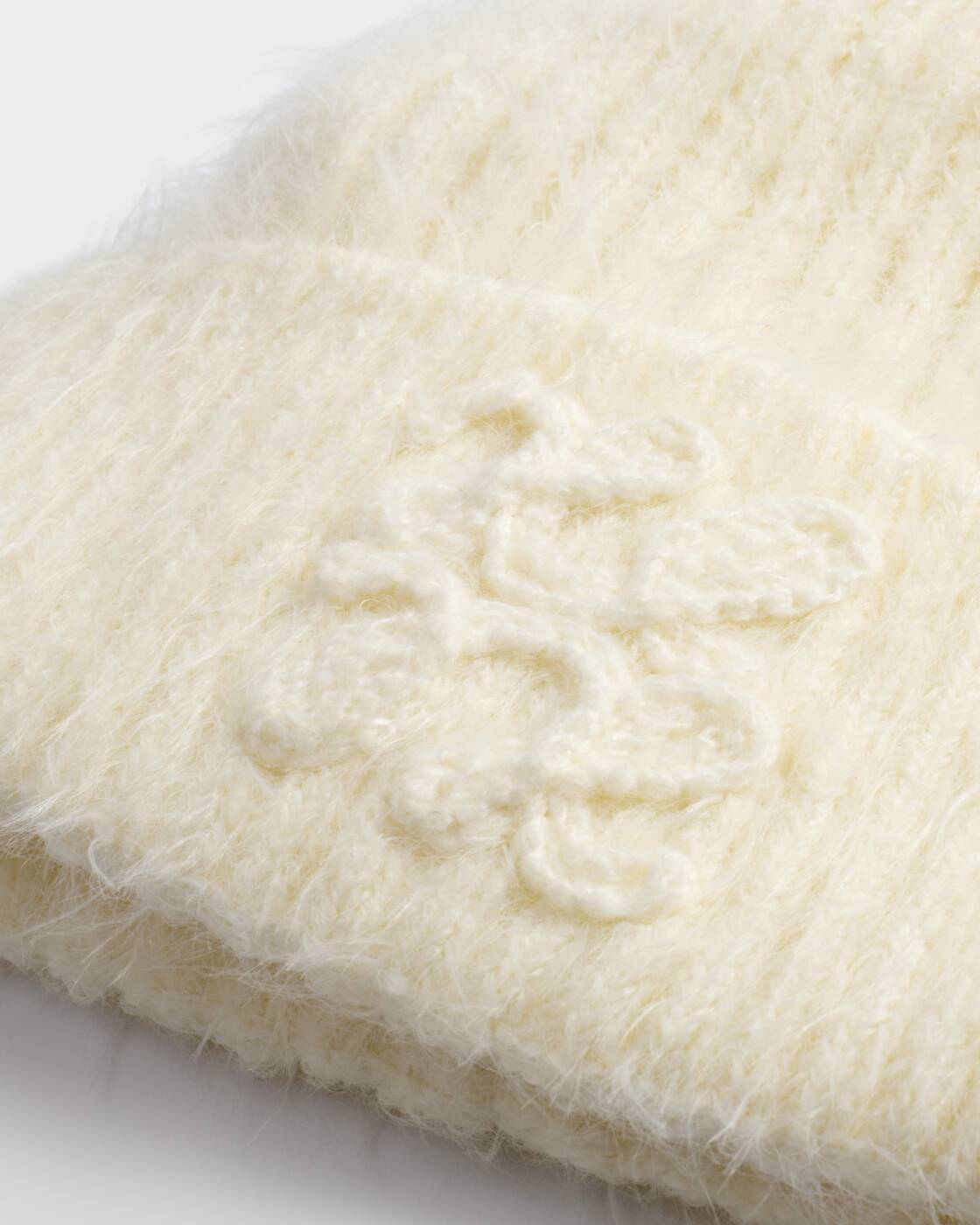 Katie Loxton Off White Logo Appliqué Hat