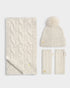 Katie Loxton Crème Cable Knit Scarf