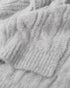 Katie Loxton Light Grey Cable Knit Scarf