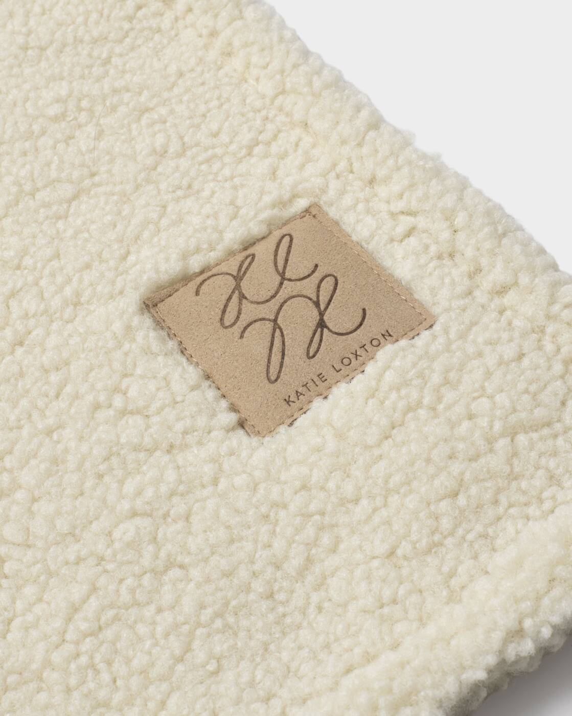 Katie Loxton Cream Borg Scarf