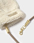 Katie Loxton Cream Borg Mittens With Cord