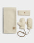 Katie Loxton Cream Borg Mittens With Cord