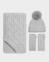 Katie Loxton Light Grey Sequin Soft Knit Hat