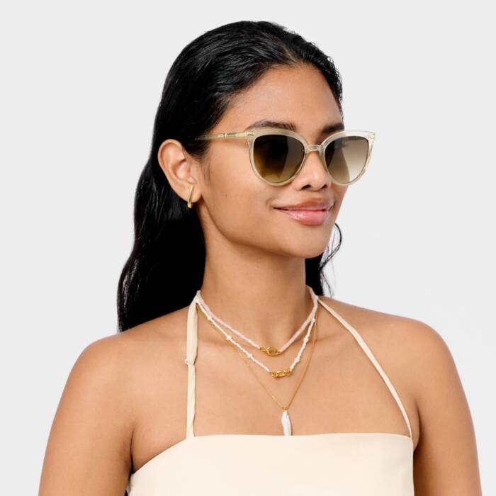 Katie Loxton Nude Transparent Ravello Sunglasses