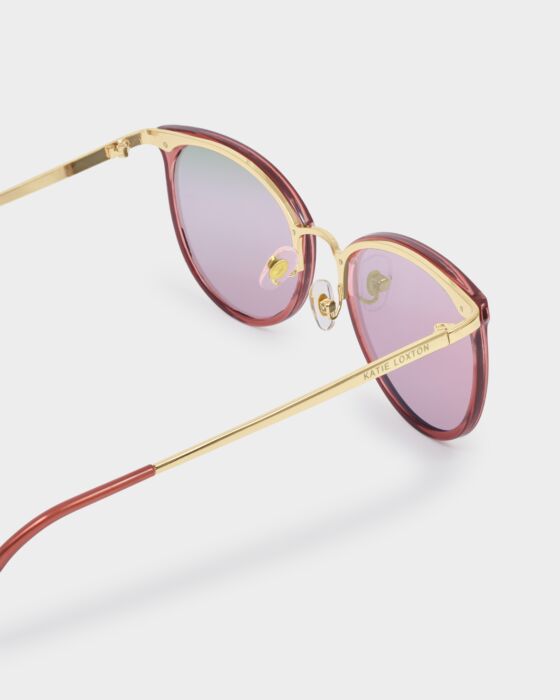 Katie Loxton Pink Mirrored Lens Santorini Sunglasses