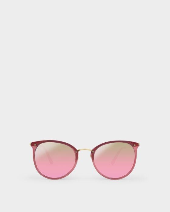 Katie Loxton Pink Mirrored Lens Santorini Sunglasses