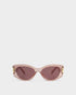 Katie Loxton Pink Transparent Rimini Sunglasses