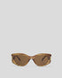 Katie Loxton Striped Brown Transparent Rimini Sunglasses