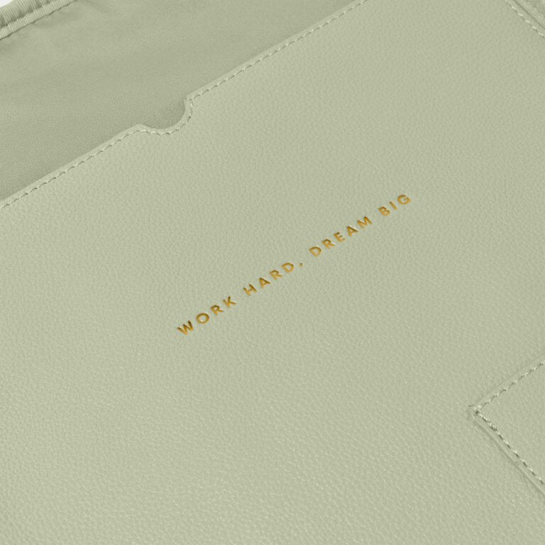 Katie Loxton Sage Work Hard Dream Big Folio Laptop Case