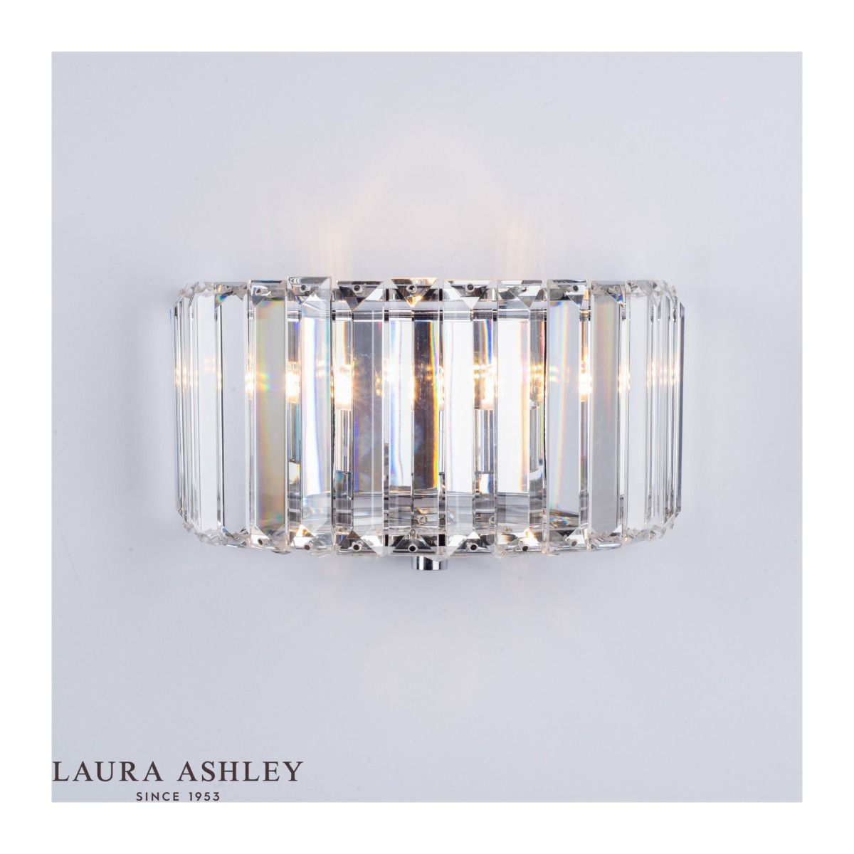 Fernhurst Wall Light Polished Chrome Glass