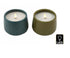 10 x 9 cm Led Embossed Candle Pot Green