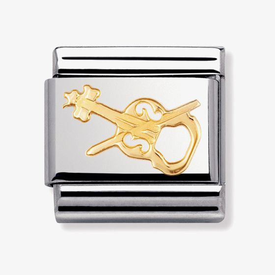 Nomination Yellow Gold Violin Charm