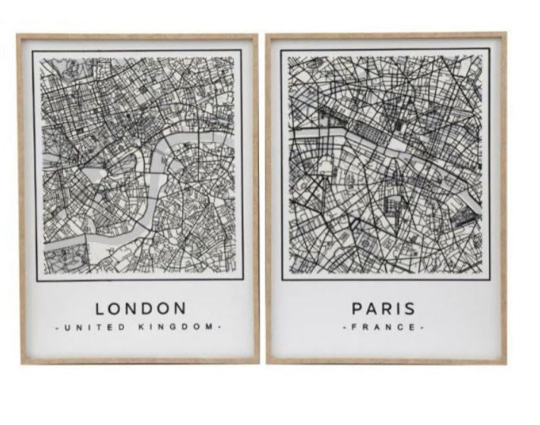 City Maps Canvas London Picture