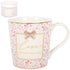 Hearts Design Mug Rose Love