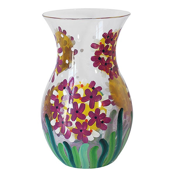 Flower Vase Glass Hydrangea