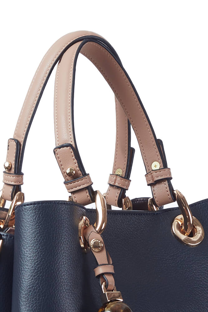 Luella Grey Gala Crossbody Tote Navy