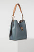 Luella Grey Alexi Hobo Tote Bag Airforce Blue/Tan