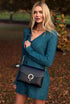 Luella Grey Anoushka Three Compartment Crossbody Black