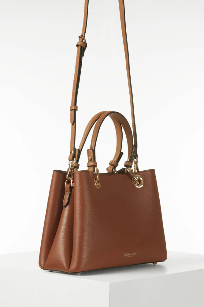 Luella Grey Gala Crossbody Tote Bag Conker/Tan