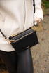 Luella Grey Ivy Zip Top Crossbody Bag Black