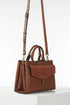 Luella Grey Kristie Front Pocket Crossbody Tote Bag Conker