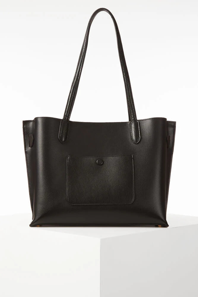 Luella Grey Oriana Laptop Tote Bag Black