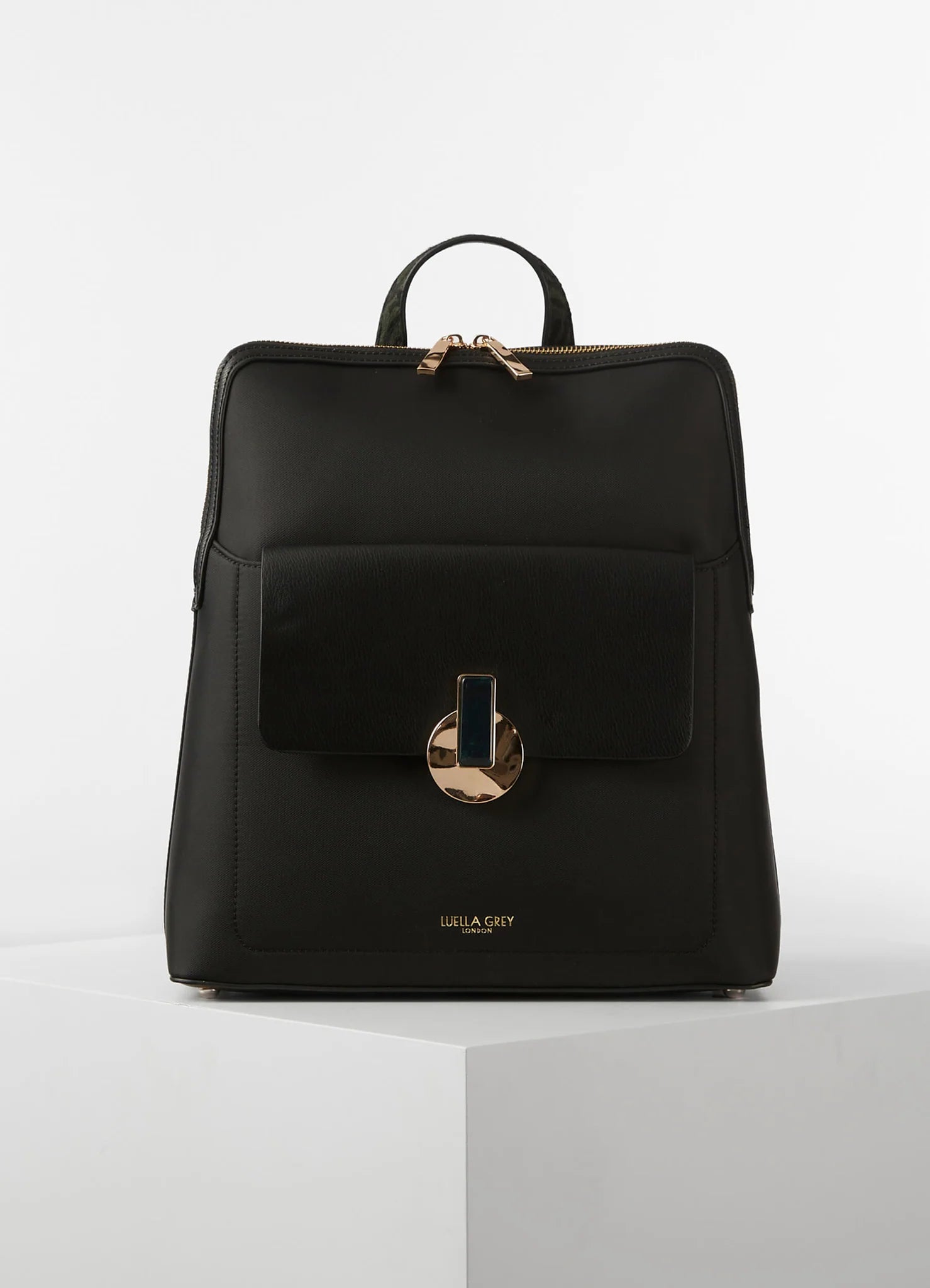 Luella Grey Penelope Laptop Nylon Backpack Black
