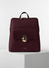 Luella Grey Penelope Laptop Nylon Backpack Damson