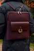 Luella Grey Penelope Laptop Nylon Backpack Damson