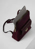 Luella Grey Penelope Laptop Nylon Backpack Damson