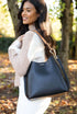 Luella Grey Phoebe Hobo Tote Bag Black/Tan