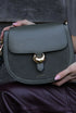 Luella Grey Venetia Saddle Crossbody Bag Khaki