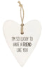 Loving Hearts Friends Ceramic Hanger