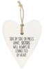 Loving Hearts Sisters Ceramic Hanger