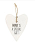 Loving Hearts Family Ceramic Hanger