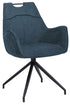 Union Armed swivel Dining Chair Blue