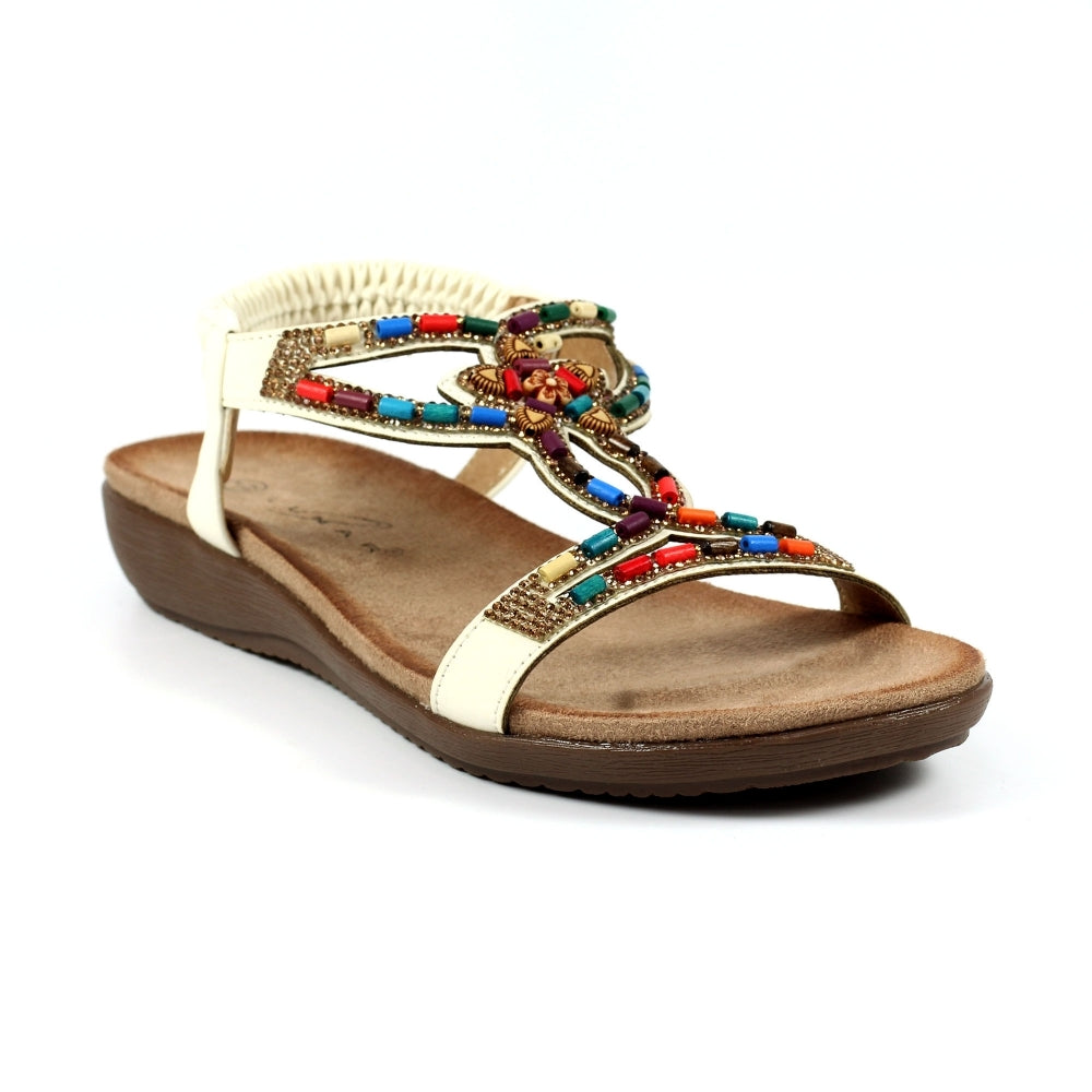 Lunar Mariella White Sandal