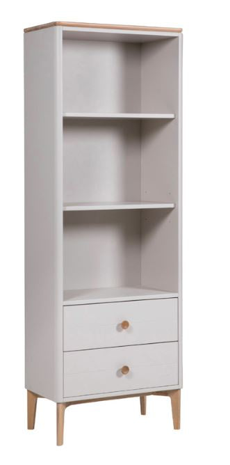 Cashmere Painted Bookcase Unit With Drawers