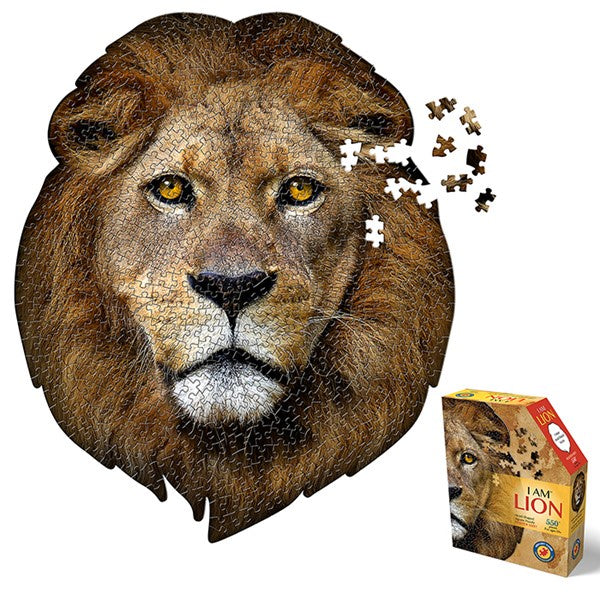 Madd Capp I Am Lion, Animal Shaped 550 Piece Jigsaw Puzzle