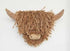 Highland Cows Head Natural Medium