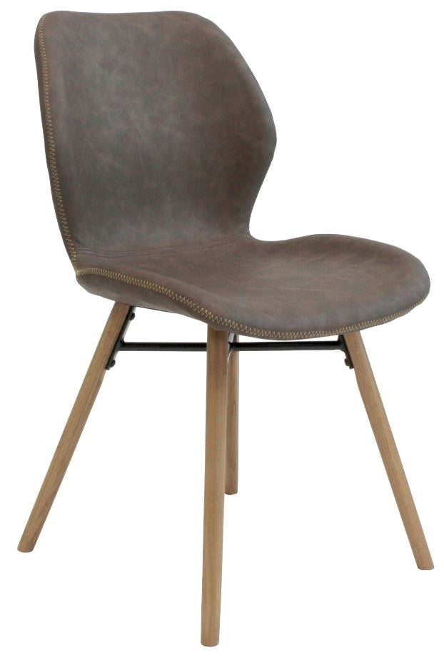 Malmo  Stitch Light Brown Dining Chair