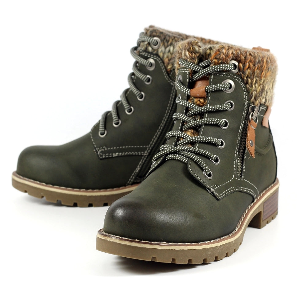 Lunar Millie Olive Waterproof Boot