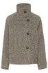 Saint Tropez Fawn Short Coat Mist Grey Melange