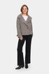 Saint Tropez Fawn Short Coat Mist Grey Melange