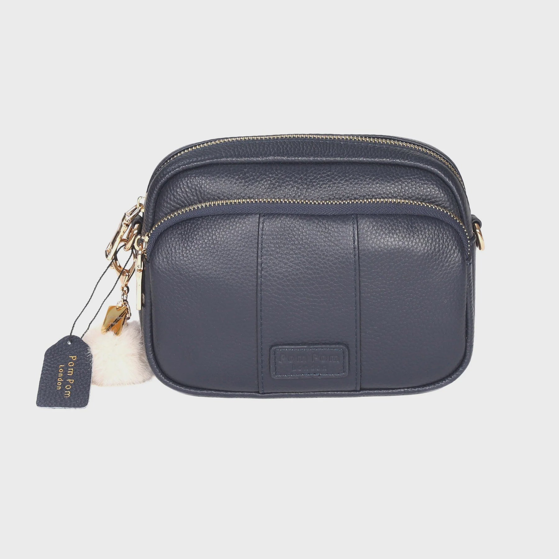 Pom Pom London Original Crossbody Bag Navy