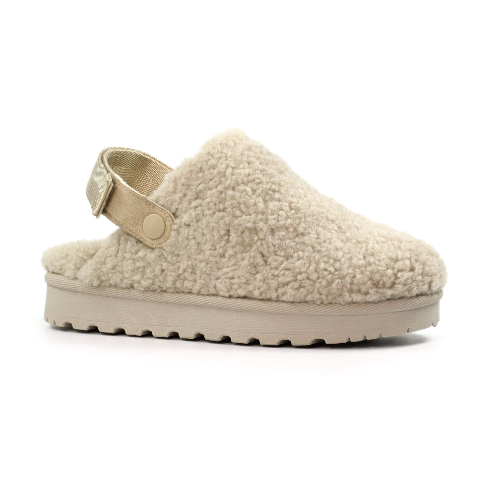 Lunar Naples Beige Slipper (Adjustable Strap)